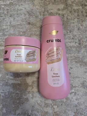 Dove x Crumbl Tres Leches Nourishing Body Wash & Body Scrub